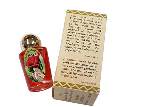 Bethlehem Gifts TM Holy Land Blessed Anointing Oil 30ml Biblical Fragrance Jerusalem (Rose) - color: Rose