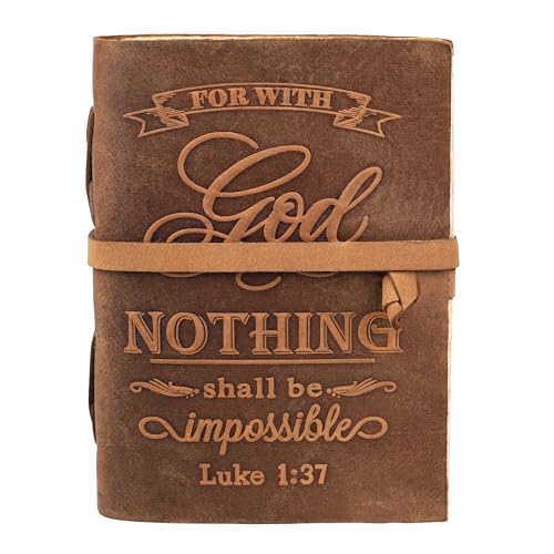 LEATHER VILLAGE Scripture Journal, Natural Tan 13x8. - color: Brown, size: 13 inches X 8 inches