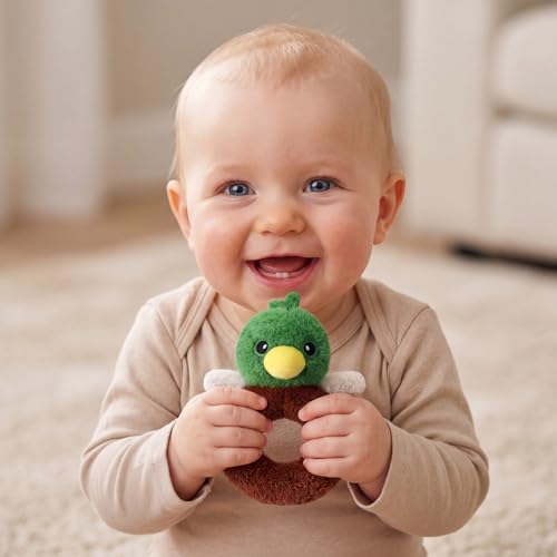 Karenhi Green Mallard Duck Stuffed Animal Little Stuffed Animal Praying - color: Mallard Duck