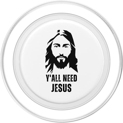 Y'all Need Jesus - Funny Jesus Christ Meme Christian Humor PopSockets MagSafe PopGrip for iPhone - style: MagSafe