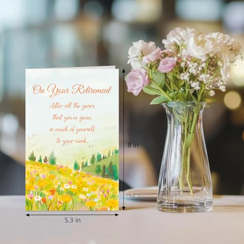 Retirement Card for Coworker Colleague, Heartfelt Farewell Card for Women Men, Coworker Leaving Cards, Uplifting Retiring Cards - color: Retirement