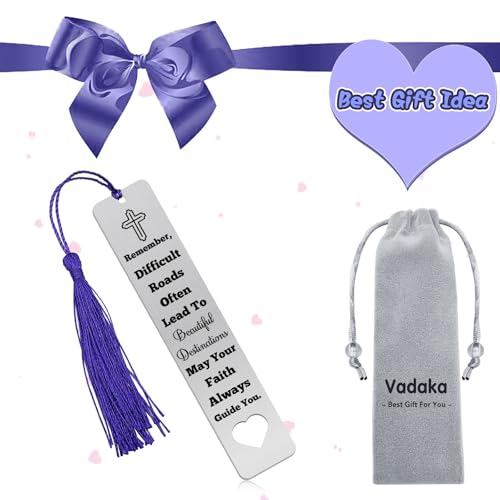 First Communion Gifts for Girls Boys Christian Stainless Steel Bookmark Inspirational Bible Verse Bookmark Book Lover Gift Religious Confirmation Gift Graduation Birthday Reading Accessories for Women - color: Faith Metal Bookmark 03