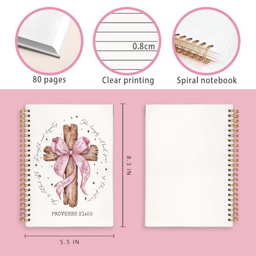 Church Notes Bible Journal for Women Proverbs 31 Christian Gifts - color: Proverbs 31:25