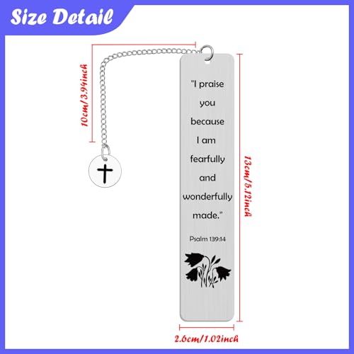 Inspirational Bible Verse Gifts Stainless Steel Book Markers Faith Based Gifts for Women Bookmark for Book Lover Christian Gift for Women Bookmark for Books Religious Gift for Men Catholic - color: Religious Gifts Bookmark - Style 8