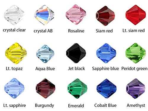 250pcs Czech 6mm (0.24 Inch) Faceted Bicone Crystal Glass Loose Beads Spacer Bulk Crystal Clear for DIY Craft Jewelry Making CCB601 - color: Crystal Clear, size: 6mm - 250pcs