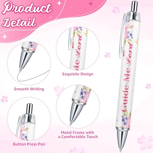 THAWAY 50 Pcs Christian Gifts for Women - Bible Pens Religious Gifts Bulk, Black Ink Inspirational Pens Smooth Writing Scripture Pen Ballpoint for Coworker Journaling School Office Church Supplies - style: Christian