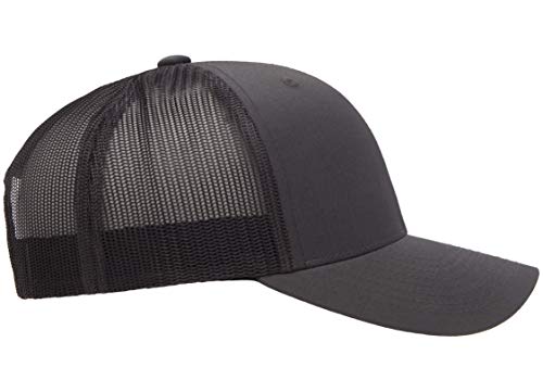 Yupoong Yp Classics Retro Trucker Cap - color: Charcoal, size: One Size, style: Single