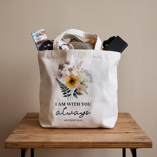 Bible Bags for Women, Christian Tote Bag, Gifts for Christian Women - color: Black