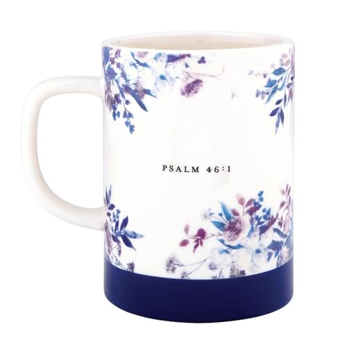 Faithworks Christian Gifts - Large Inspirational Ceramic Stoneware Mug Coffee Cup, 17-Ounces, Refuge and Strength - color: Refuge and Strength