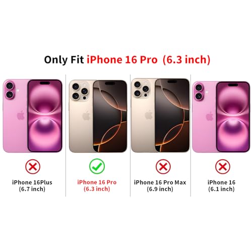 for iPhone 16 Pro 6.3'' Pink & Blue Flower Christian Collage Phone Case, Cute Floral Bible Verse Cross & Jesus Case, Slim TPU Shockproof Protective Phone Cover for Women Girls - color: Pink & Blue Cross Collage, size: iPhone 16 Pro