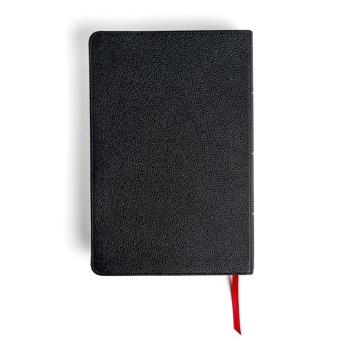 NASB Personal Size Giant Print Bible, Black Genuine Leather, Red Letter, Presentation Page, Full-Color Maps, Easy-to-Read Bible Karmina Type
