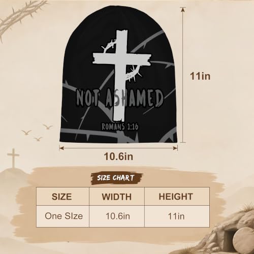 Beanie Hat for Men/Women Elasticity Winter Skull Cap Warm Soft Knit Hat Lightweight Running Hat Black - color: Religious Christian Faith Jesus2