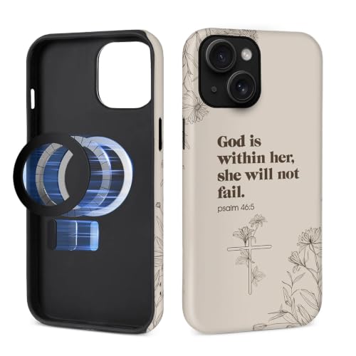 for iPhone 14 Plus Compatible with Magsafe Full Body Case Screen Lens Protection Magnetic Ring for Girl Boy Cute Pattern Christian Bible Verse Religious Scripture Jesus - color: Christian Bible Verse Religious Scripture Jesus, size: iPhone 14 Plus