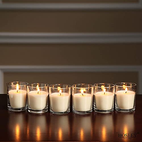 Hosley Unscented Votive Candles, Clean-Burning with 10-12 Hour Burn time Ideal for Weddings, Parties, Aromatherapy, (Ivory, 240) - color: Ivory, size: 240 Pack