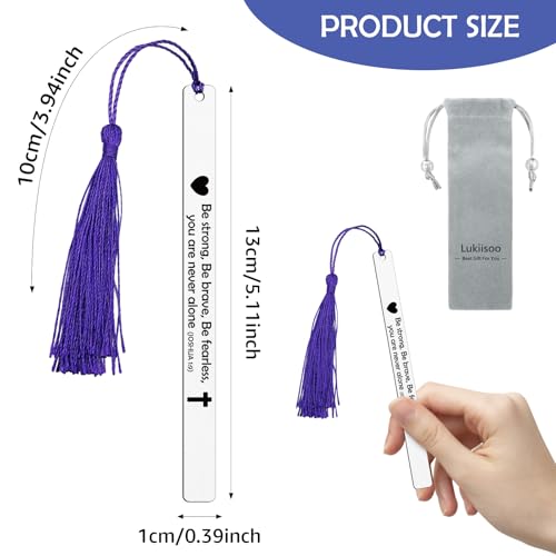 Inspirational Scripture Bookmarks Bookmark with Tassel Christian Bible Bookmarks Gift Faith Bookmarks for Women Men Friends Teachers Coworker Book Lovers Religious Metal Engraved Book Mark - color: Religious Bookmark 02