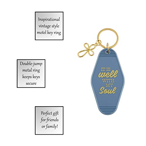 Creative Brands Faithworks - Inspirational Vintage Style Motel Key Ring, 3.5 x 2-Inch, It is Well - color: It is Well, size: 3.5 x 2-Inch