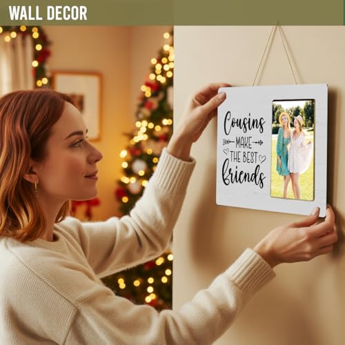 Cousin Gifts Picture Frame, Cousins Make the Best Friends Gifts Picture Frame - color: Cousin