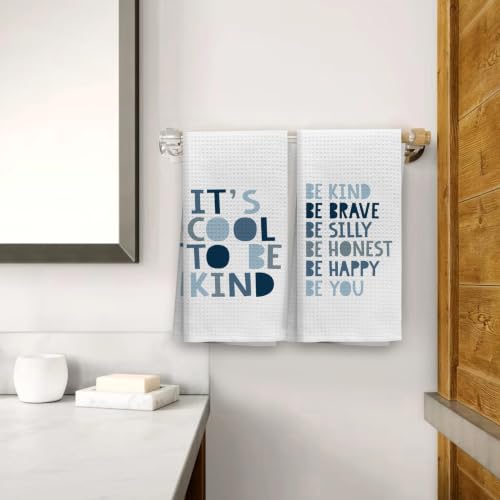 OHSUL Inspirational Nursery Kids Hand Towels Dishcloth 16x24 Inch Set of 4 - color: Color-09