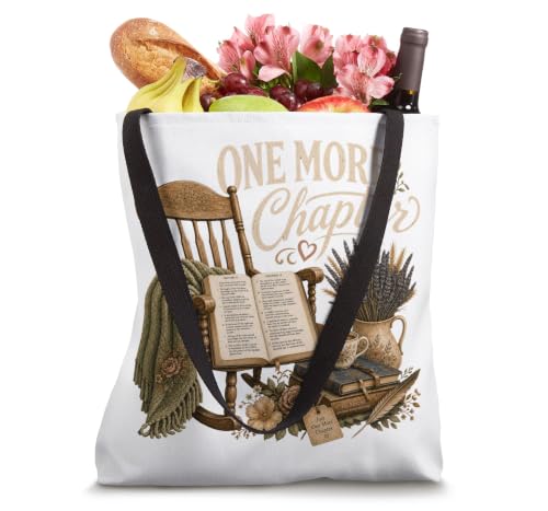 One More Chapter Christian bookish Bible Reading Design Tote Bag