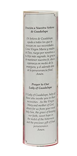 Stonebriar Virgin of Guadalupe Flameless LED Prayer Candle, Unique Religious Decoration, Gift Idea for Mothers Day, Birthday, or Any Holiday 8.2 Inches (Pack of 2) - size: Pack of 2, style: Virgin of Guadalupe
