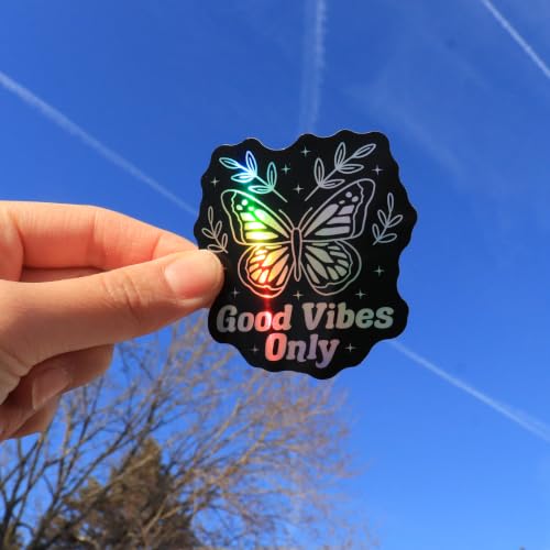 200 PCS Holographic Positive Affirmation Stickers - to The Stars Who Listen By Puraesla - Lumina Series- Neon Inspirational Boost Stress Relief Sticker for Journaling & Laptop, Phone, Water Bottle - style: Lumina-200 To The Stars