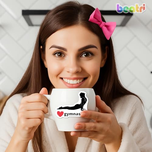 BEATRI Gymnastics Stickers 50Pcs Vinyl Waterproof Gymnastics Gifts Decor - color: Gymnastics Stickers