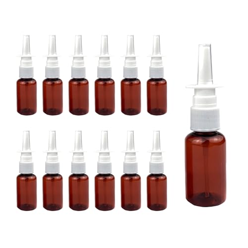 12PCS 10ml / 0.3 oz Fine Mist Spray Bottles, Refillable Empty Spray Bottle, Travel Size Makeup Water Containers for Perfume Essential Oils (Amber)