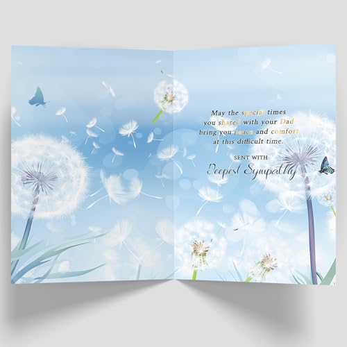 Sympathy Card for Loss of Dad, Heartfelt Condolence Gift - style: Card-248