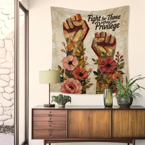 HUGANE Social Justice Feminist Tapestry Wall Decor 50x60 Inch - color: colour-10