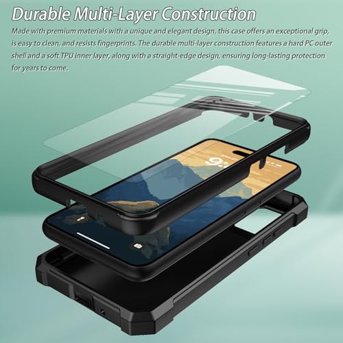 RYUITHDJP for TCL Stylus 5G 2022 Phone Case with Tempered Glass Screen Protector,Dual Layer Shockproof Corners Protection Case for TCL Stylus 5G 2022,Astronaut Planet Design - color: Astronaut Planet Design, size: TCL Stylus 5G 2022
