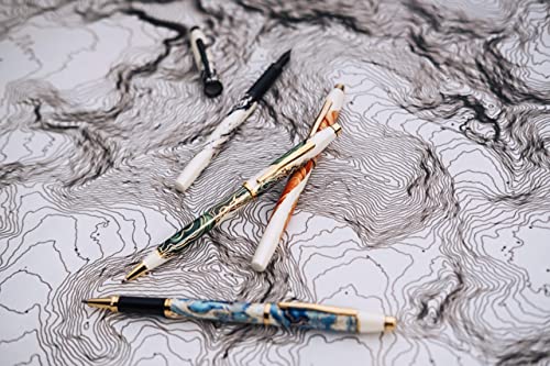 Cross Wanderlust Everest Refillable Fountain Pen, Fine Nib, Black Ink - color: Everest