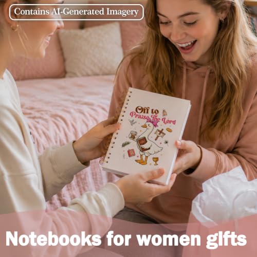Goose Christian Church Notebook Journal for Women Teen Girls Gifts - color: Goose Lord