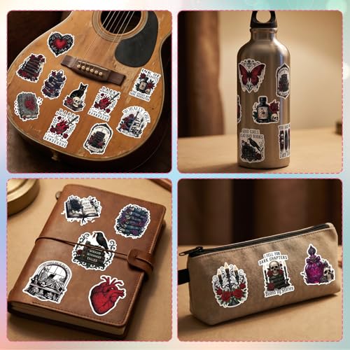 100Pcs Gothic Dark Romance Stickers Spicyy Bookish Bookworm Decals - color: 100pcs Dark Romance 877