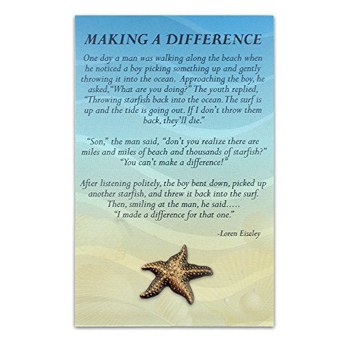 Beach & Ocean Lapel Pins - Gold & Silver Sea Life, Nautical & Tropical Designs - color: Antique Gold Starfish, size: 25 Pack