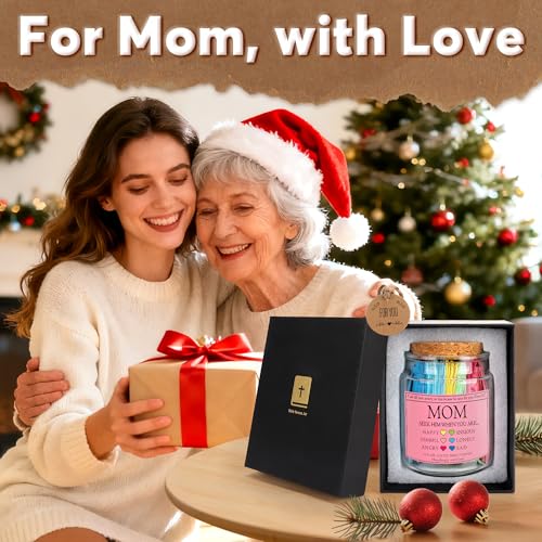 Motehrs Day Birthday Gifts for Mom from Daughter Son, First Mother's Day for Mother, Bible Verse Jar Religious Baptisms Christian Xmas Presents for Mama Mommy First New Bonus Mother in Law Stepmom - style: Mom