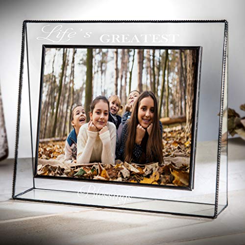 J Devlin Pic 319 Clear Photo Frame Engraved Life's Greatest Blessings Series (8x10 Horizontal) - size: 8x10 Horizontal
