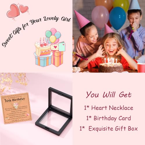 3-12 Year Old Birthday Gifts Heart Cross Necklace Gifts - style: 10th Birthday