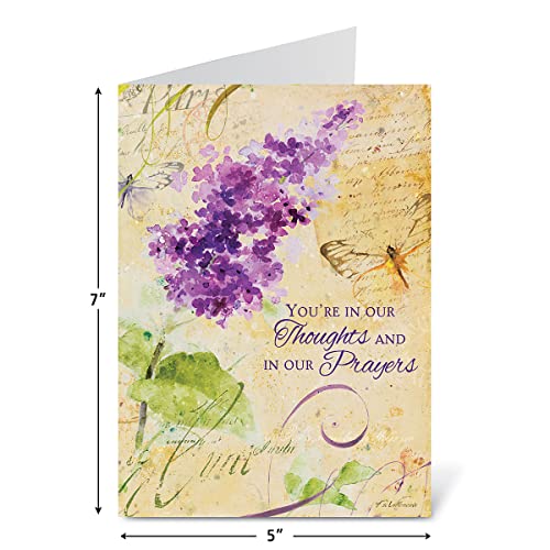 Current Peace Sympathy Cards with Envelopes- Set of 8 Assortment (4 Designs), Large 5" x 7", Condolences Cards, Sentiments Inside, White Envelopes - color: Peace