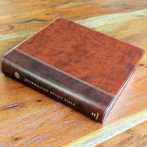 Personalized ESV Journaling Study Bible | Custom Engraved Name | Wide Margin Bible for Notes | Christian Gift for Men & Women (Personalized)