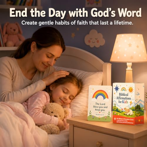 Prayer Cards for Kids, Biblical Affirmation Cards for Kids
