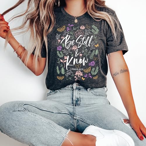Love in Faith | Be Still Christian Shirts | Christian T Shirts for Women | Faith Tees for Women - size: XX-Large