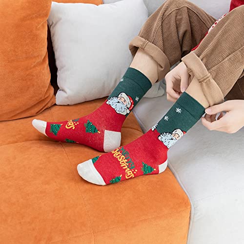 Jeasona Mens Socks Funny Fun Crazy Dress Crew Colorful Gifts for Men - color: Multicolored Christmas Gifts 12 Pairs