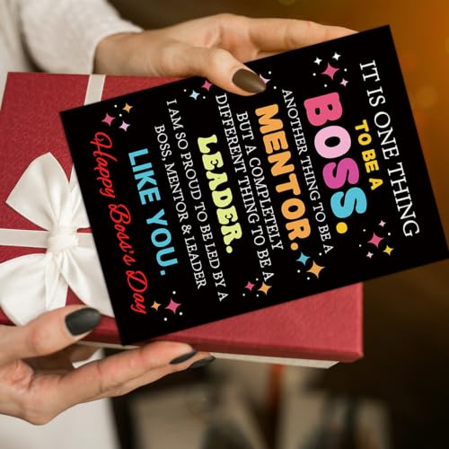 Boss Day Card Gifts, Boss's Day Gifts for Women Men - color: BK-135