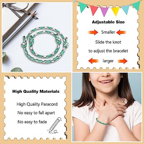 First Day of School Bracelets, Back to School Bracelets Mommy and Me - color: 2PCS Green