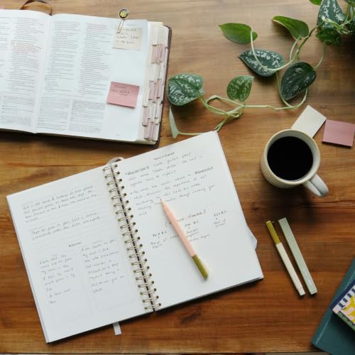 Verse Mapping Journal for Women – Guided Bible Journal & Bible Study Journal, Spiral Bound Linen Hardcover, 40 Guided Scripture Studies for Prayer & Reflection