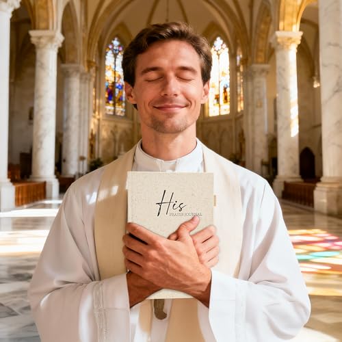 Zorblinx Prayer Journal for Men - 120 Day Daily Devotional with Prompts - color: Beige-His