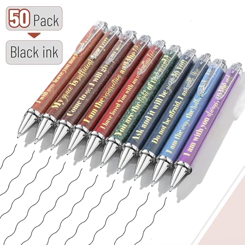 Mr. Pen- Christian Pen Set, 50 Pack, Black Ink, Earthen Hues - color: Earthen Hues, Black Ink, size: 50 Pack