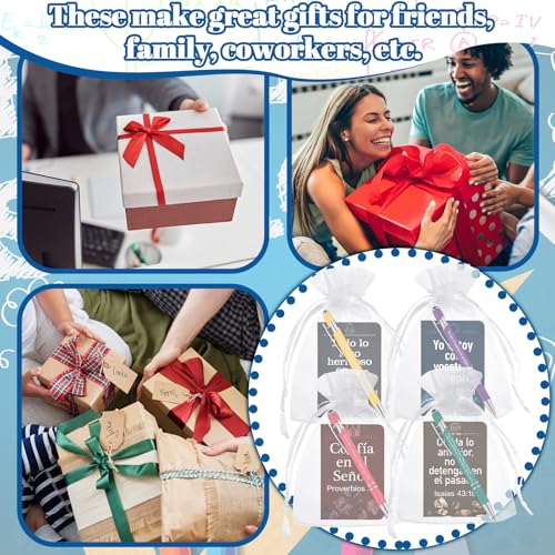 Fuyoooo 72 Pc Regalos Cristianos Spanish Catholic Bible Pens Notebooks - style: Classic Style