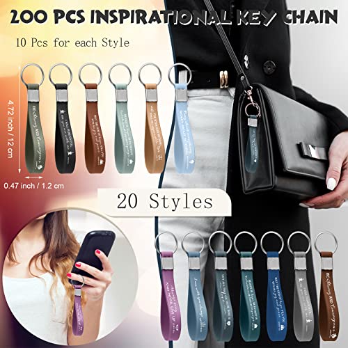 Unittype 200Pcs Christian Gift Bulk Bible Verse Scripture Keychain