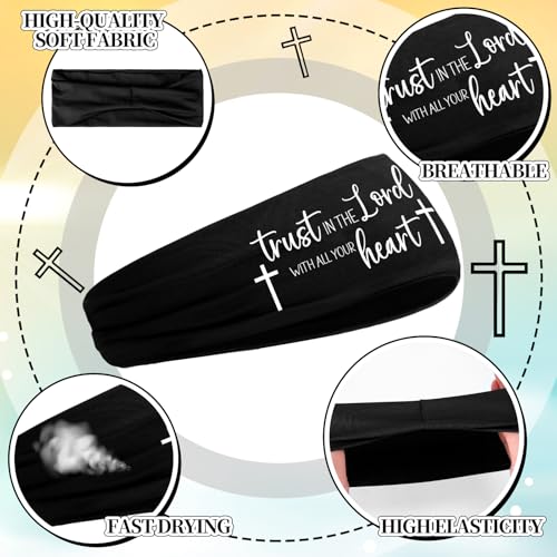 Lunmon5 Pcs Christian Athletic Cross Headbands Gifts - style: Classical Style
